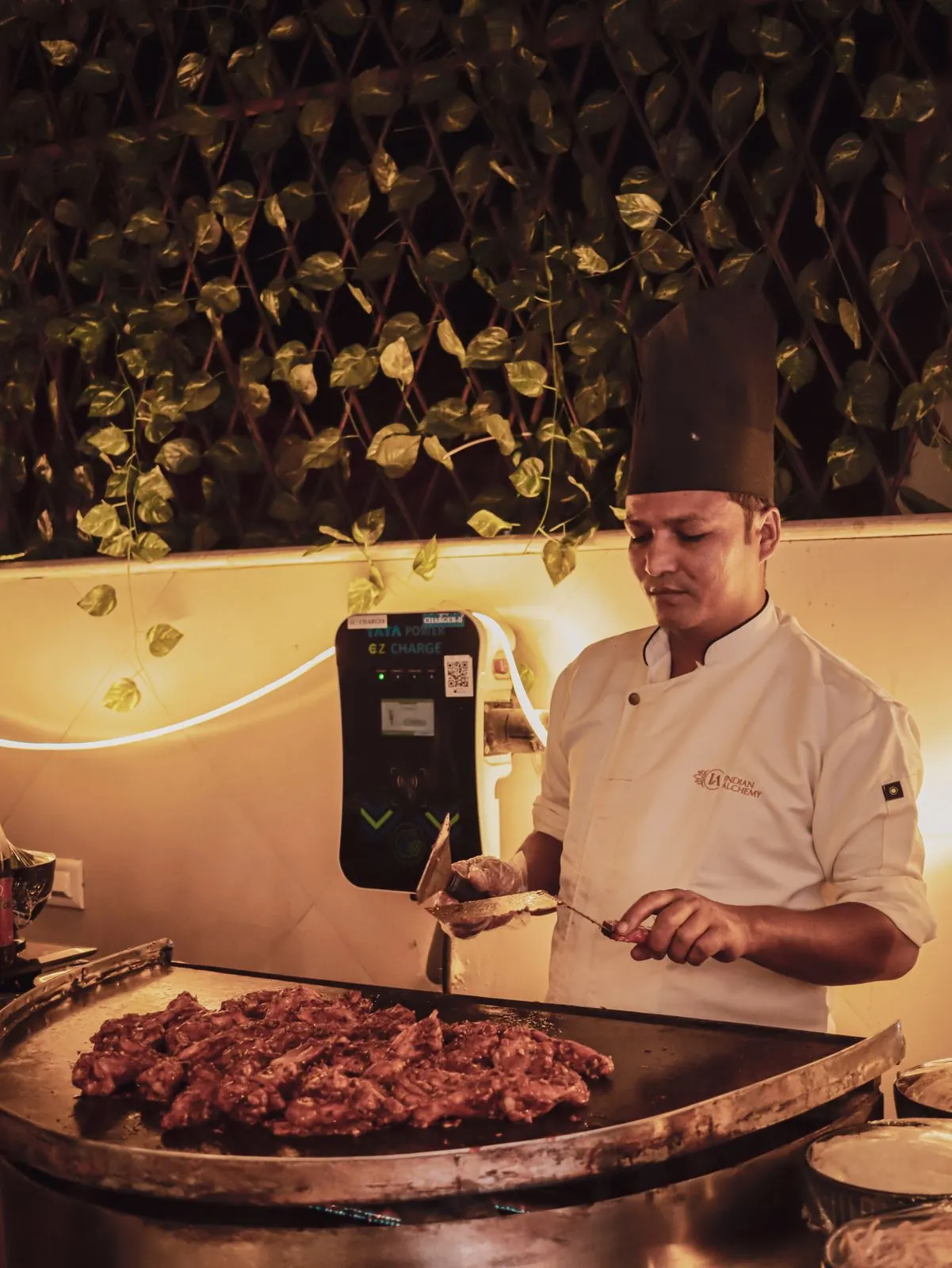 Live Cooking Stations — premium catering service by Indian Alchemy, Gurugram