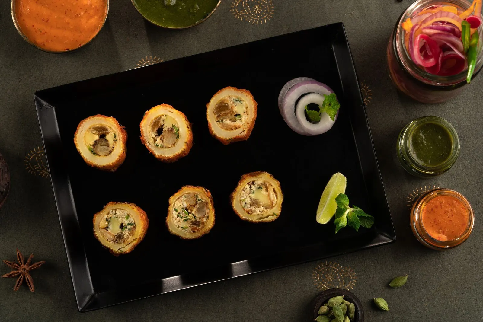 Oriental cuisine — served by Indian Alchemy catering brigade